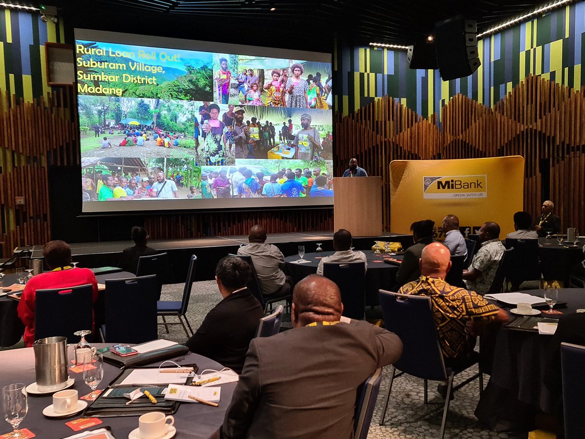 MiBank conference for Branch Managers happening over next 2 days at the Hilton Hotel Port Moresby discussing financial inclusion inititiatives #PNG #Financialinclusion
