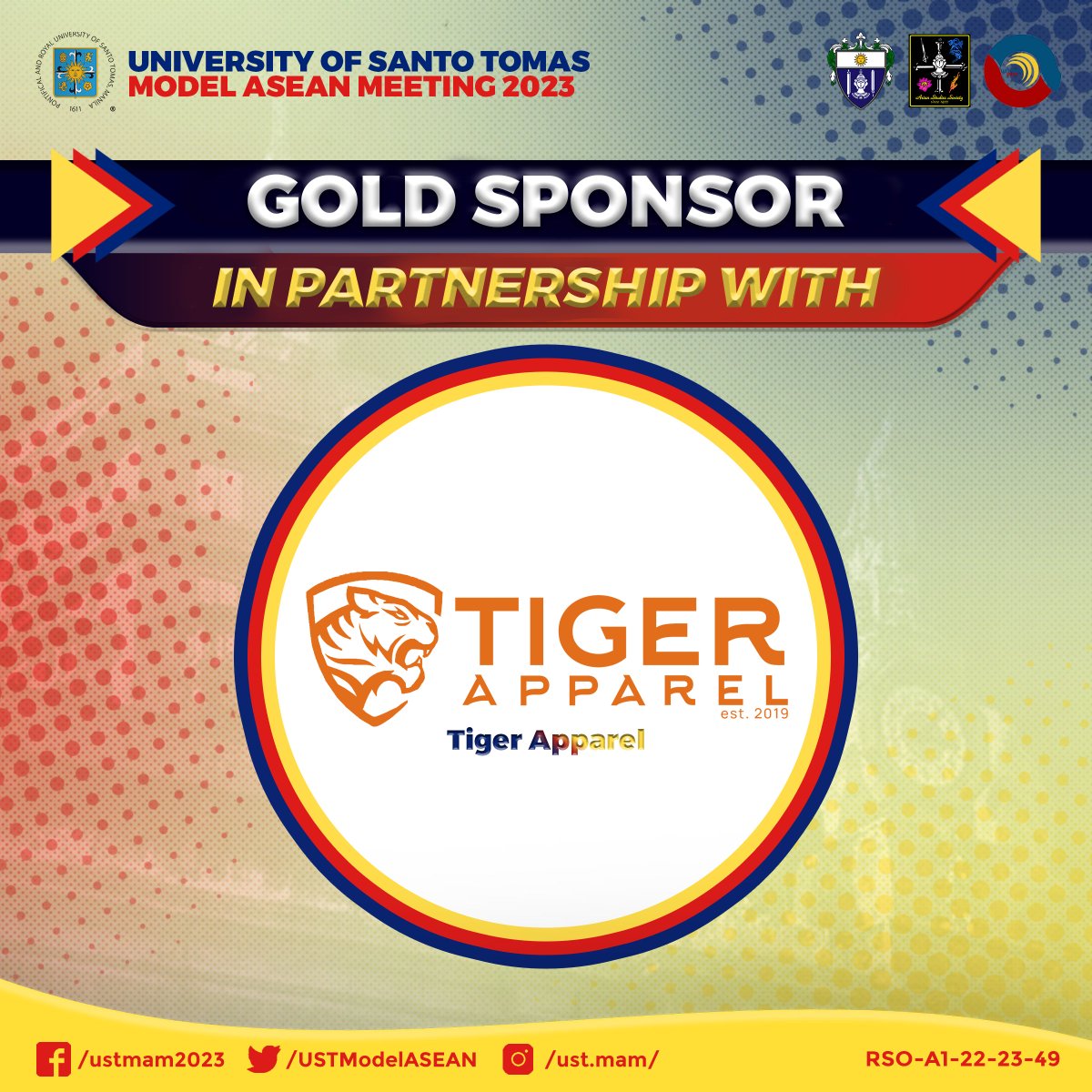 USTModelASEAN's tweet photo. 🎁.... 𝐔𝐒𝐓 𝐌𝐀𝐌 𝟐𝟎𝟐𝟑 𝐈𝐒 𝐒𝐏𝐎𝐍𝐒𝐎𝐑𝐄𝐃 𝐁𝐘

UST MAM is happy to introduce this year's sponsors! We are truly grateful for all of you by helping us to make this event possible. 

UST MAM extends its gratitude towards:
@KohicoCafe 
Wallflower 
@tiger_apparel 

(1/2) https://t.co/4z40daOuAQ