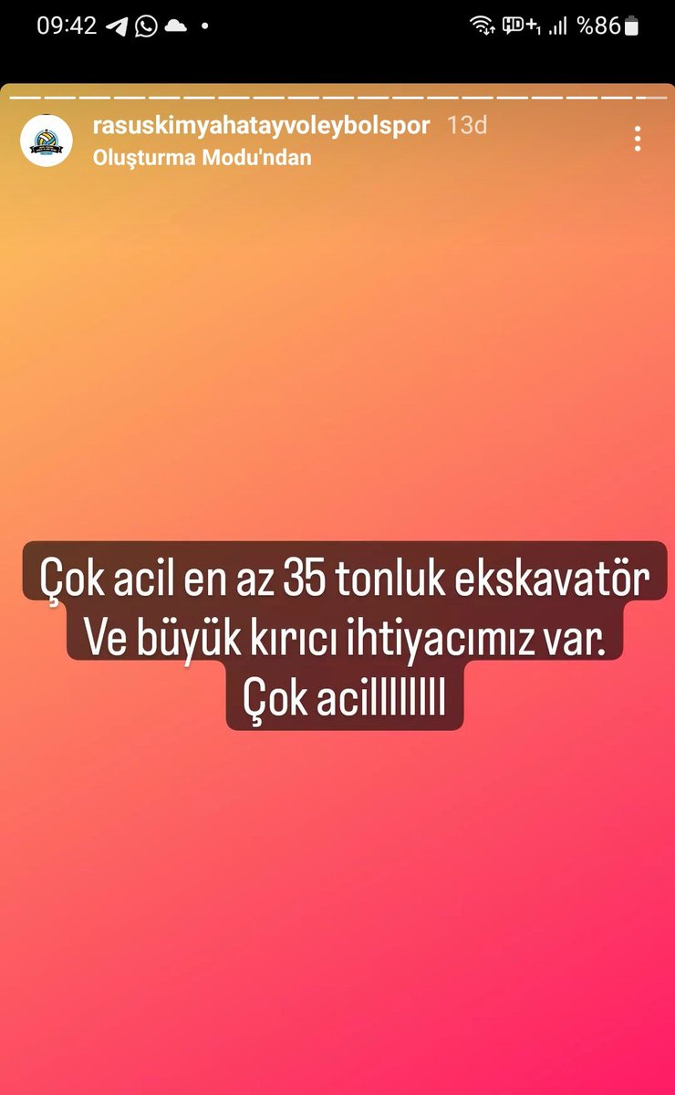 pinarpsd's tweet photo. ACİL ⚠️
Bir ekskavatöre ve AFAD' a ulaşmamız gerekiyor!
#depremhatay #depremantakya 
@AFADBaskanlik https://t.co/P6YMauekII