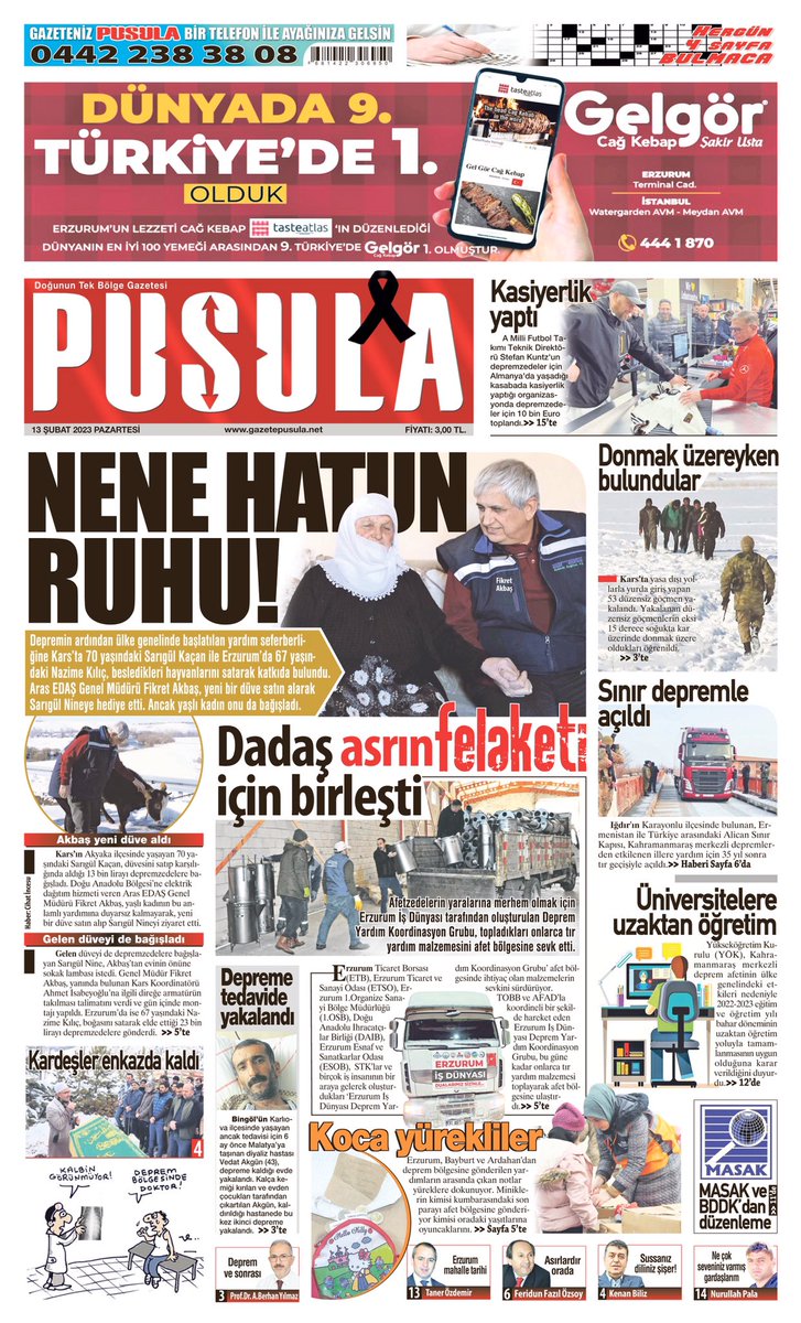 <a href="/arasedascom/">Aras EDAŞ</a> <a href="/fikretakbass/">Fikret Akbaş</a> #deprem #uzaktan #DEPREMZEDELER #Erzurum