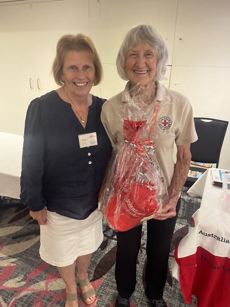 SSMRF_official's tweet photo. Thank you to Sutherland Shire Council for hosting the Seniors Expo at Tradies Gymea on Saturday.
Congratulations to Australian Red Cross volunteer Judith Dark for winning the raffle. (pictured with Pamela Brown)
#ssmrf #ssc #TradiesGymea #medicalresearch #seniorsweek #community https://t.co/zTrsd0dQz8