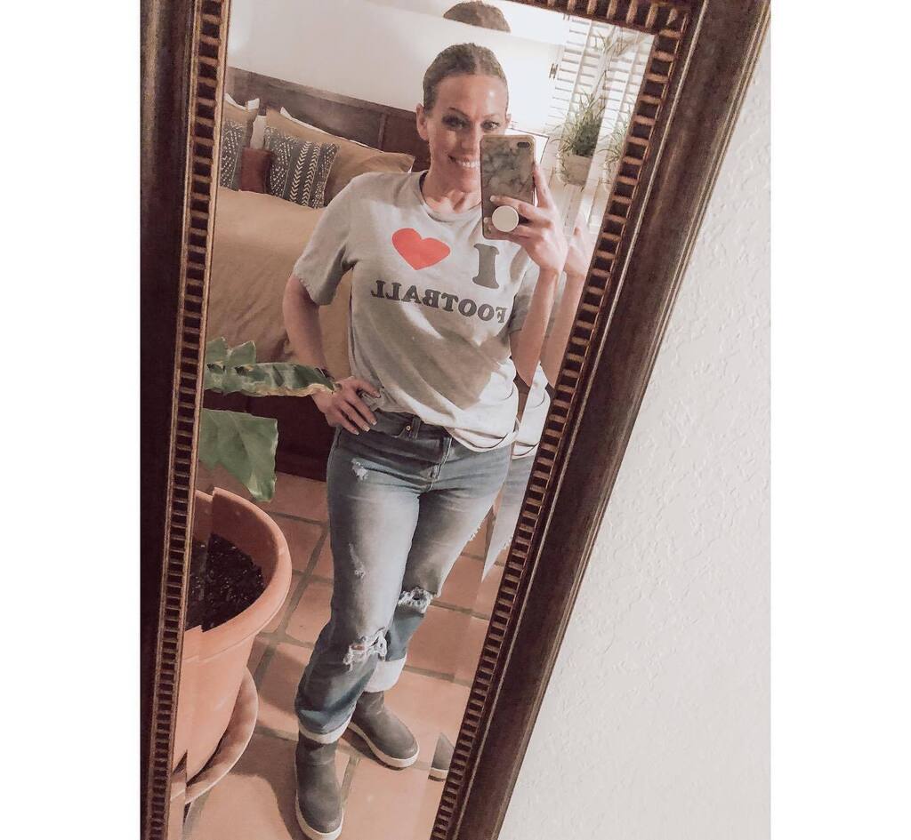 I wear my grandmothers football shirt every year for Super Bowl since she passed and I like to think she’s smiling down on me (and Mahomes - since she loved him too haha). Games are just better with her near me. 🥰 #grandmother #Superbowl #texastechfo… instagr.am/p/Colpb8HOxC-/