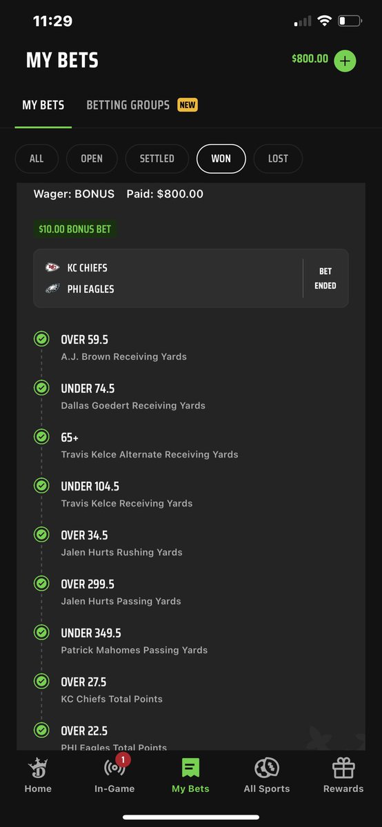Divinekevttv's tweet photo. The Parlay hit tonight baby !!! #SuperBowlLVII https://t.co/Mugq3qfdqL