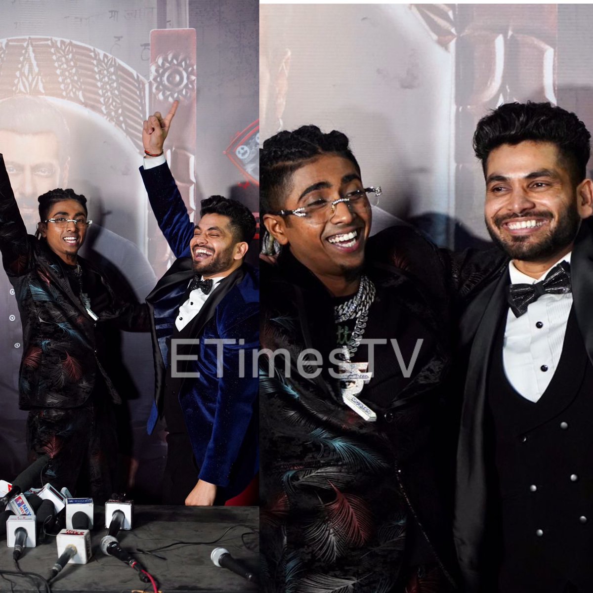ETimesTV's tweet photo. This picture says “Haq se mandali bro”! 😍❤️

#mcstan  #shivthakare #etimestv https://t.co/IkVVS0vqA4