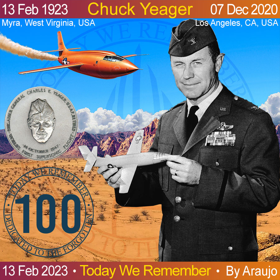 TWRHandle's tweet photo. Remembering General Chuck Yeager on his 100th Birthday! First man to ever go supersonic!
#ChuckYeager #SuperSonic #USA #SuperBowlLVII #SuperBowl2023 #USAF #UnitedStates #America https://t.co/OIMlYrarxW