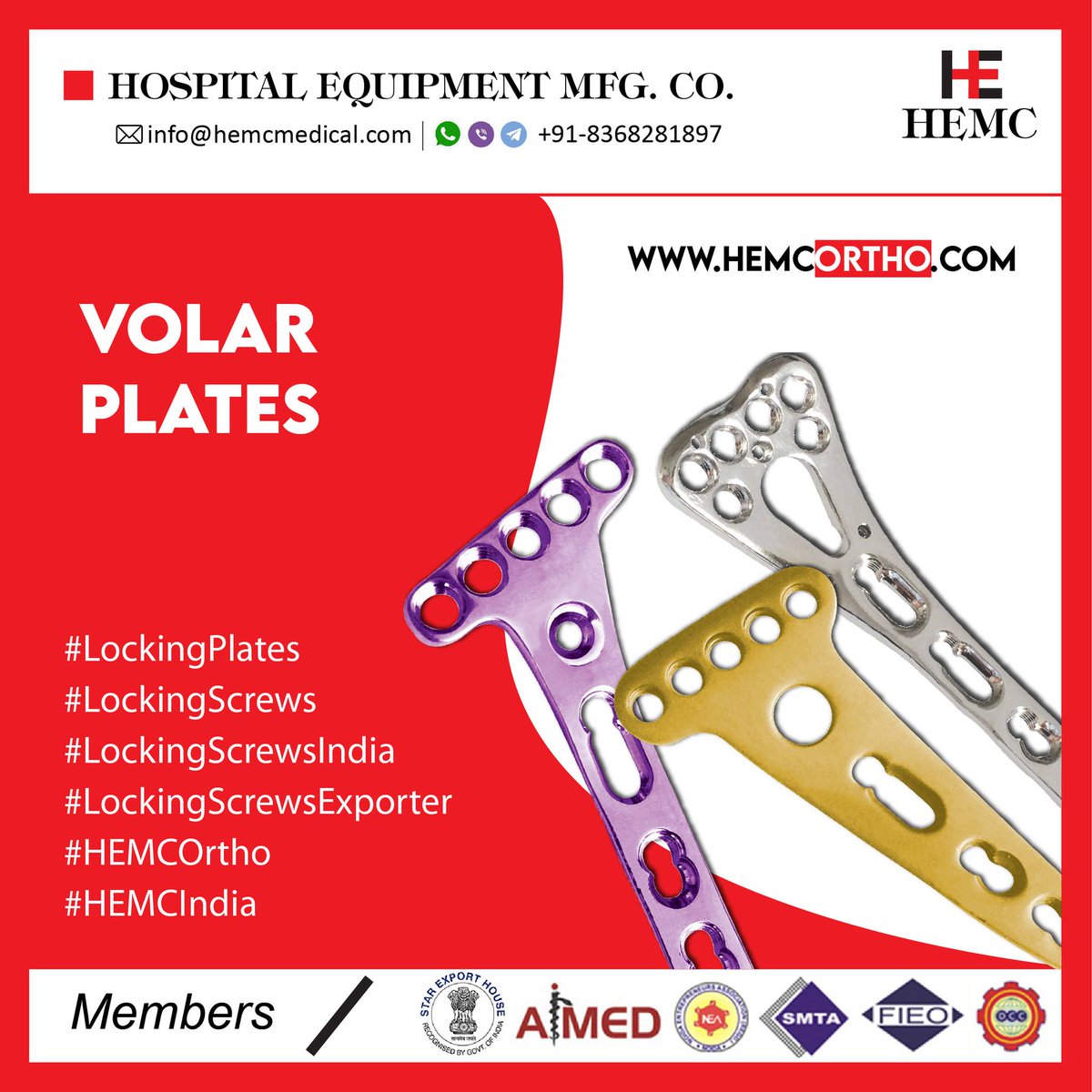 HemcOrtho's tweet image. #volarplates #volarplate #lockingplates #lockingscrews #lockingscrewsindia #lockingscrewsexporter #orthopedicplates #implants #orthopedicimplants #orthopedicsurgery #orthopedicsurgeon #orthodontics #orthodontist #ortho #orthopedics #medicalimplants #manufacturer #india #hemcortho