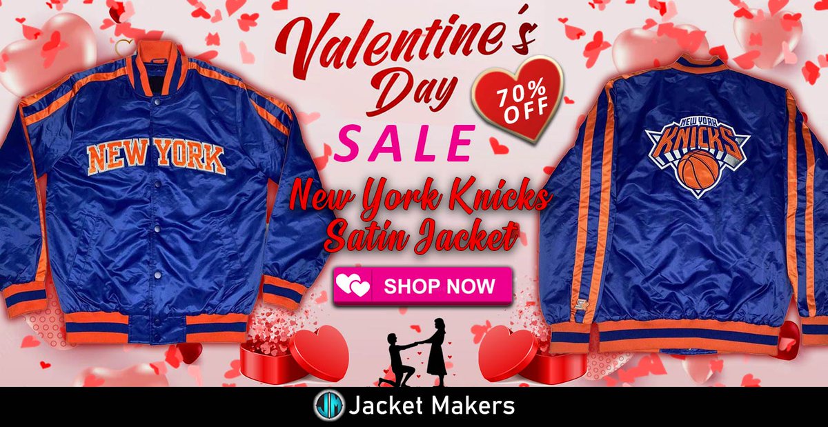 #Valentine's Hot offer Get 70% OFF on #NewYorkKnicks Orange Striped Blue Satin Jacket.
jacketmakers.com/product/new-yo…
#valentinesSale #valentinesGift #gift #Sales #jackets 
#valentinesJackets #NBA #NYKnicks #Knicks #valentines2023 #giftideas #valentinesgiftidea #ValentinesDay2023