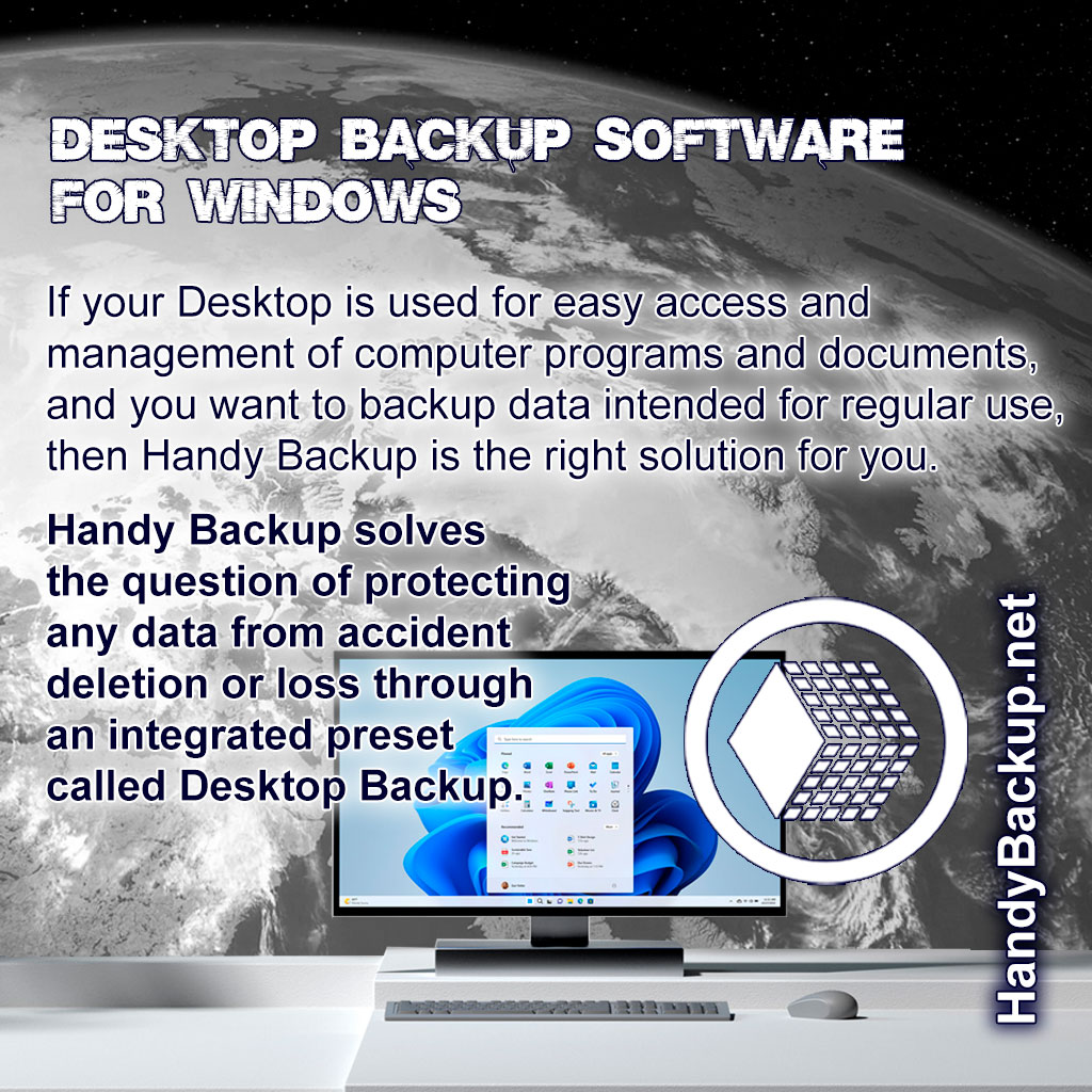SerjVol's tweet photo. #Desktop #Backup #Software for #Windows

#HandyBackup solves the question of protecting your Desktop data from accident deletion or loss through an integrated preset called Desktop Backup.

https://t.co/jHGHYoKw0E

Subscribe to our telegram
https://t.co/wPbZ0yhtyh

#deleted https://t.co/8DBXeJiGP1
