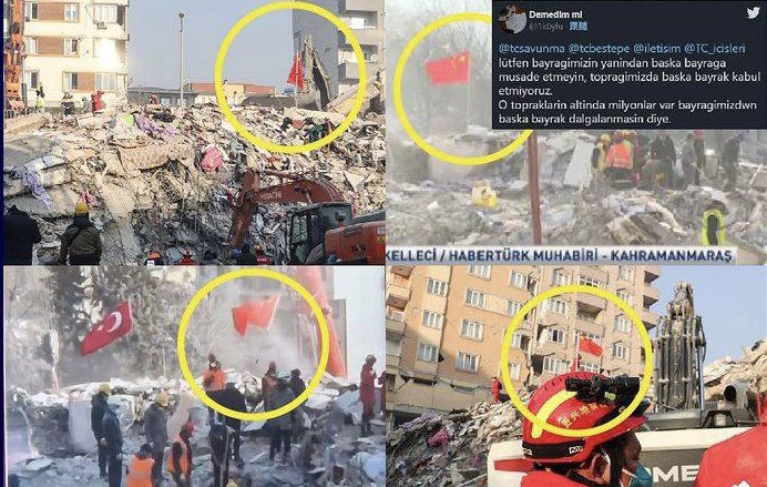 serpentza's tweet photo. China thinks sending rescue workers to help in an earthquake is like going to the Olympics, it’s more important to fly the flag everywhere and even delayed the HK rescuers for 10 hours in order to do a flag raising ceremony before they could begin helping… wtf China https://t.co/A2N5DXfcJW