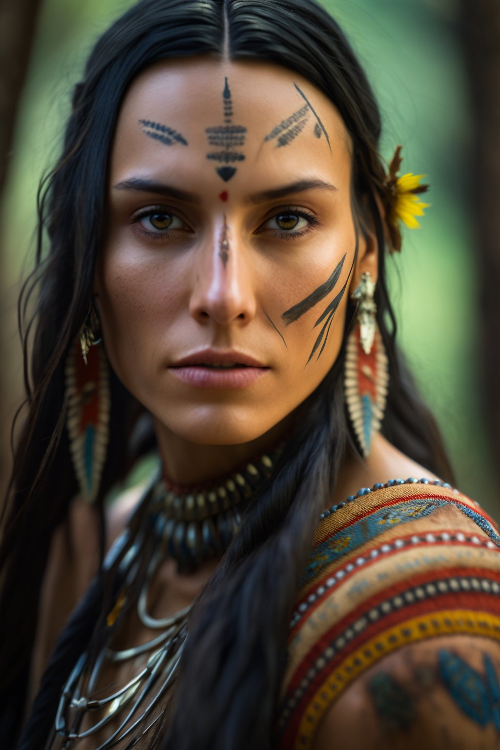 Native American Body Paint Designs