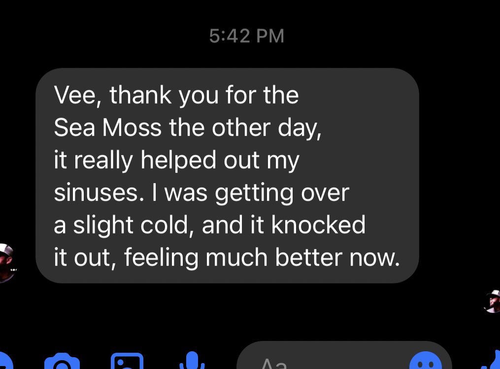 We appreciate you!! So glad you are feeling better!!

Order yours islangseamoss.com