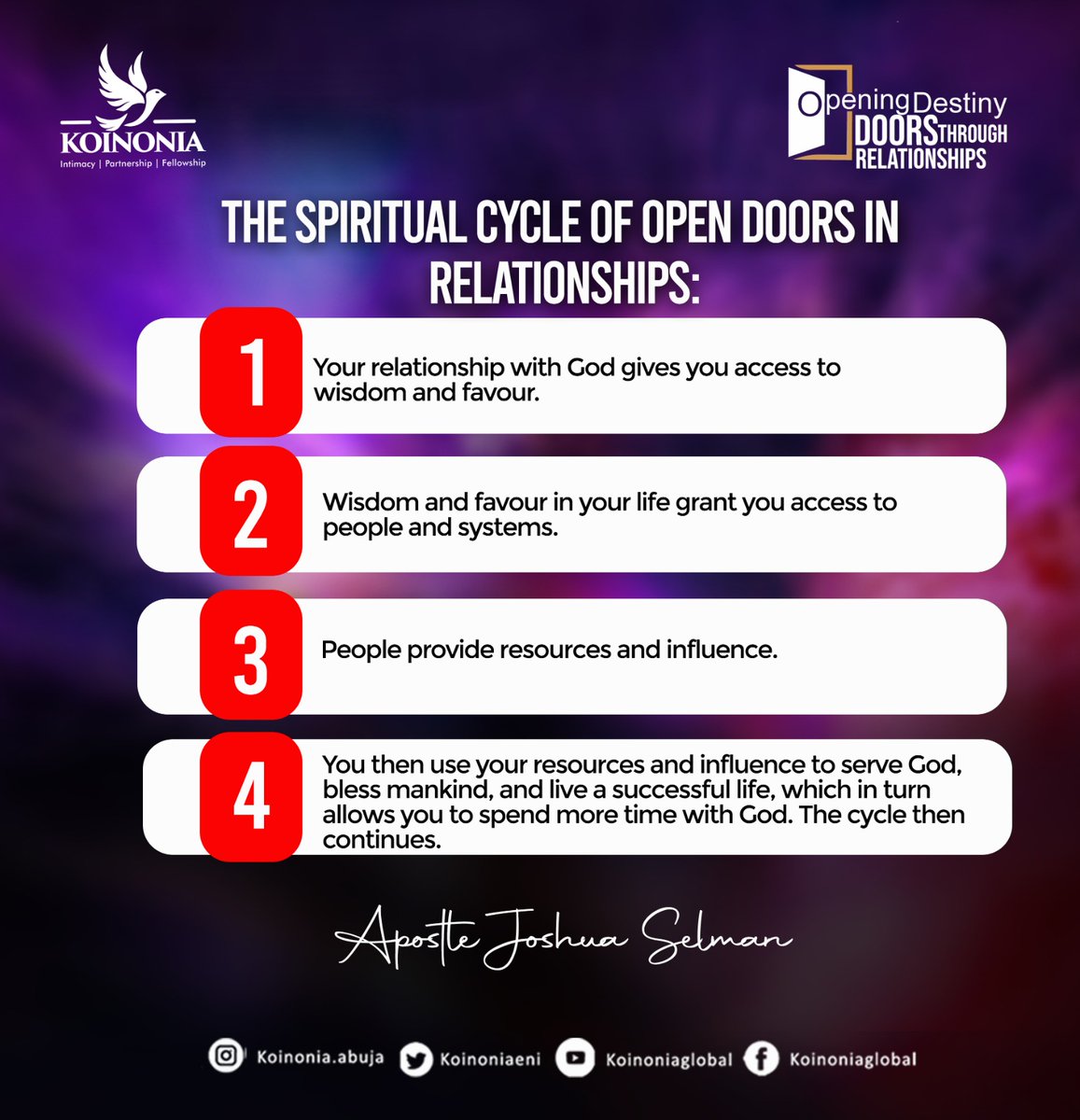 koinoniaeni's tweet photo. #ApostleJoshuaSelman
#OpeningDestinyDoorsThroughRelationships
#KoinoniaAbuja
#KoinoniaGlobal https://t.co/RysGrzDjWP