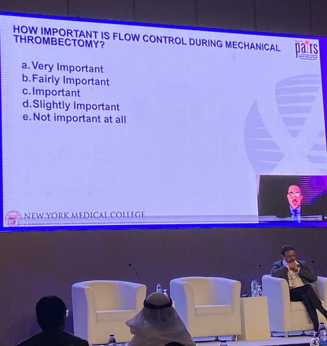 Great talk by ⁦<a href="/almuftifawaz/">Fawaz Al-Mufti, MD, FSVIN</a>⁩ at ⁦<a href="/PairsNeuro/">PAIRS Neuro MEA</a>⁩ ⁦<a href="/pairsmedia/">PAIRS</a>⁩ ⁦<a href="/Aggour/">Mohamed Aggour</a>⁩ ⁦<a href="/svinsociety/">SVIN</a>⁩ ⁦<a href="/SVINJournal/">Stroke: Vascular and Interventional Neurology</a>⁩ #PAIRS
