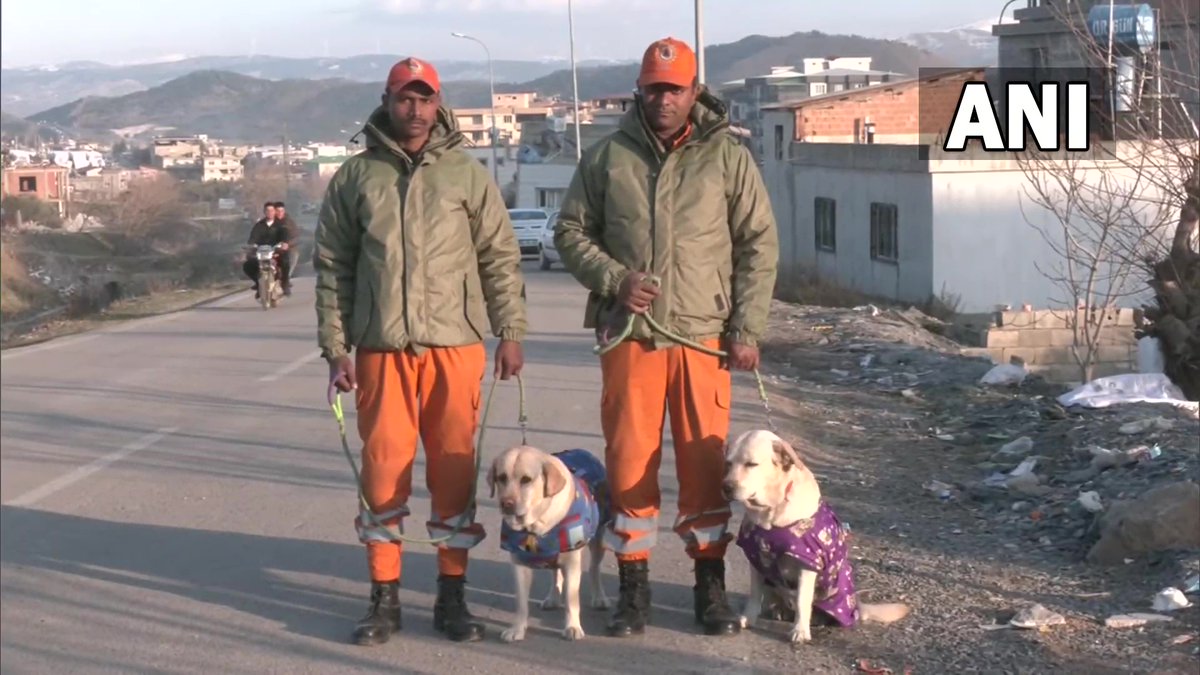 #TurkeyEarthquake | Sniffer dogs of NDRF, Julie and Romeo saved a six-year-old g…