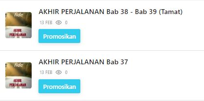medifide's tweet image. Salam sehat selalu senang rasanya akhirnya bisa menyelesaikan kisah drama laga Akhir Perjalanan ini yukk silahkan mampir di akun saya karyakarsa.com/fide @karyakarsa_id #pengarang #penulisamatir #sukabaca #ceritaonline #cerbung #karyakarsa