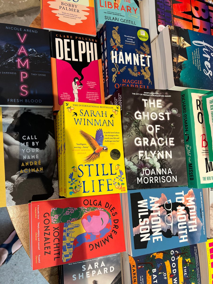 JodijoMo's tweet photo. Pretty happy with the company Gracie’s keeping at Open Book in Perth 🤩💜 @FremantlePress https://t.co/MpNlynX5m7
