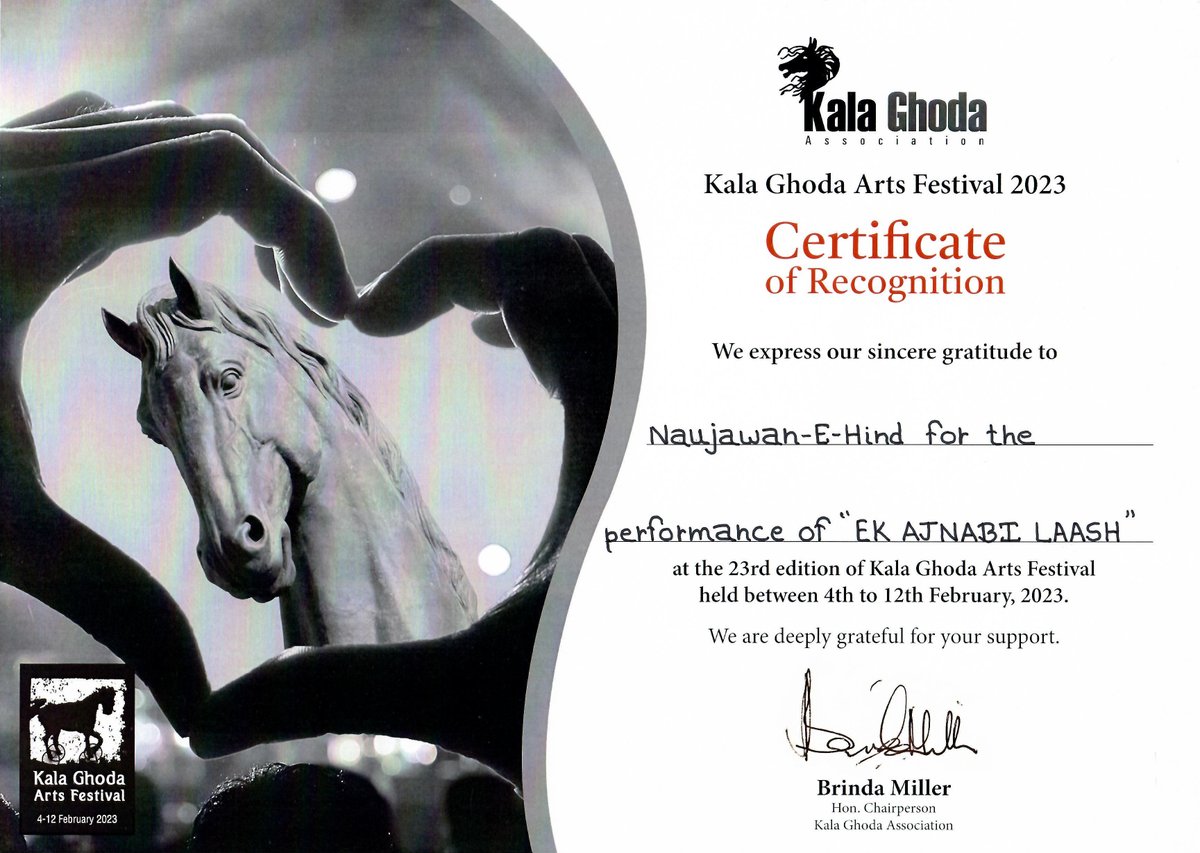 naujawanehind's tweet image. Thank you @kgafest organisers Kala Ghoda Association for this opportunity. We hope the festival patrons enjoyed our street play!
#kalaghodaartsfestival #kalaghodastatue #kgaf #kgaf2023