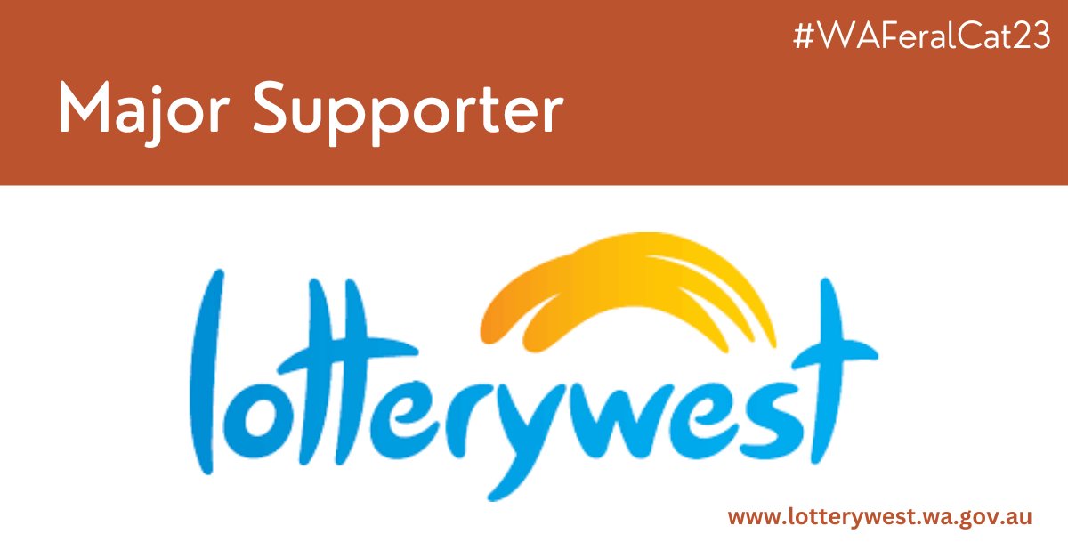 WAFCWG's tweet photo. We would like to acknowledge and thank @Lotterywest for their support of the WA Feral Cat Symposium!

Together, we aim to improve conservation outcomes for Western Australia's native fauna through through collaborative management of feral cats.

#Environment #Biodiversity https://t.co/lJxk6xWyte