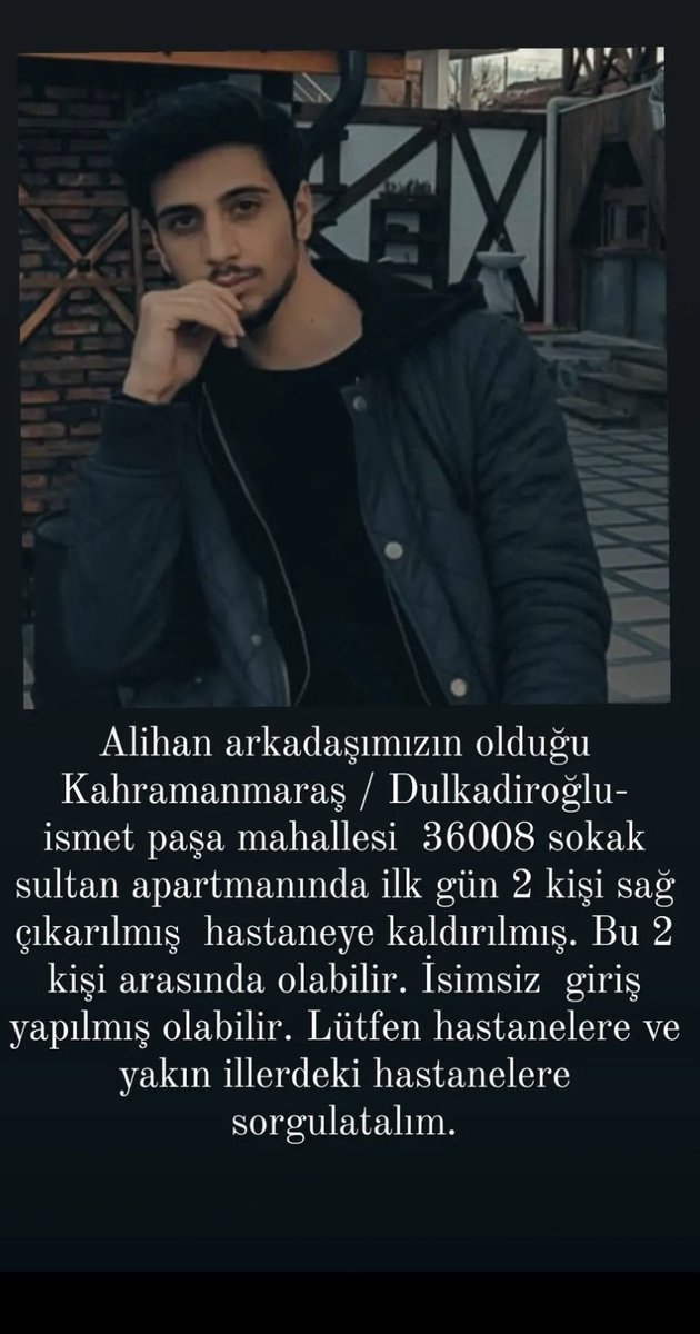 Sametcansolak's tweet photo. @DepremDairesi @OguzhanUgur @haluklevent @ahbap https://t.co/hnf7oSvTG7