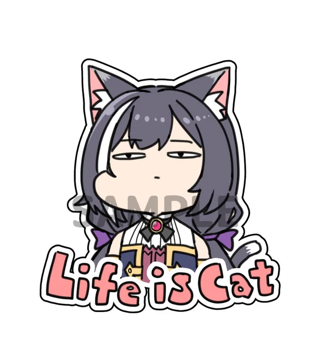 プリコネ大百科でキャルちゃんのダイカットステッカーを頒布予定本も出せそうならおまけで付けようかな 