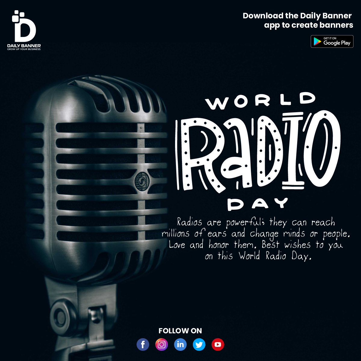 Looking for World Radio Day images? 
Then Download Official App & Share 👉📱 link in bio
#DailyBannerApp #radioday #radio #fm #serieb #daifrosinone #radioufficiale #passione #ciociaria #passionefrosinone #frosinonecalcio #gialloazzurri #leoni #noisiamoilfrosinone #frosinone