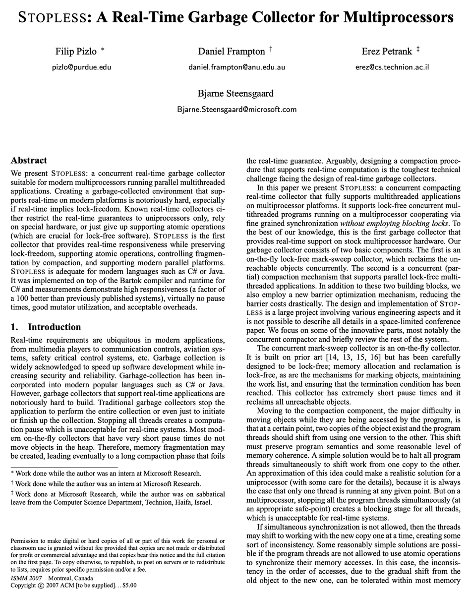 Three and a half weeks to go!

Here's another great paper from the ISMM archives to keep you motivated (ISMM'07).