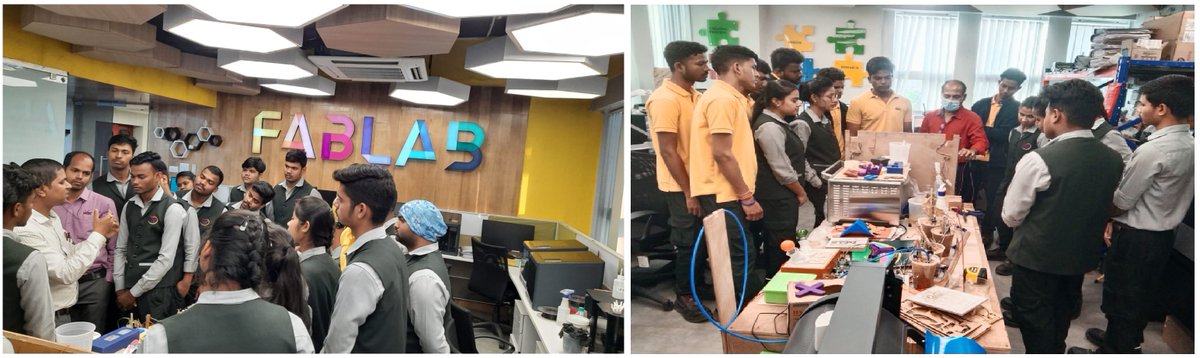 Engineering students from The World Skill Center (a premier advanced skill training institute of Government of Odisha) experienced the facilities & opportunities @FabLabSTPIBbsr set-up by #STPIINDIA for advancement of their career in #DigitalFabrication. @arvindtw @GoI_MeitY