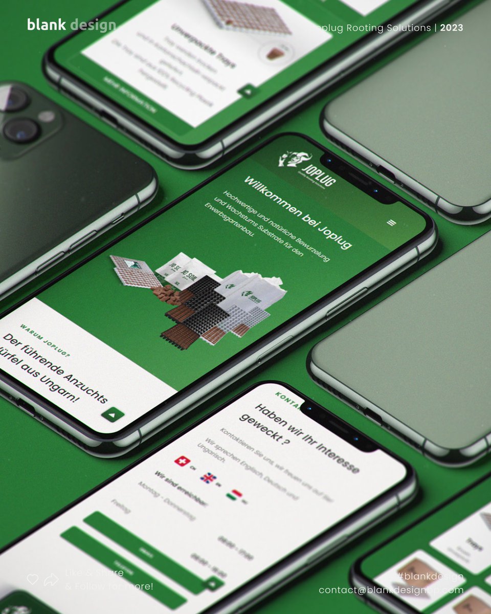 BlankDesign5's tweet photo. 🟢 Joplug Rooting Solutions | Branding &amp; Website

 #Joplug #RootingPower #Horticulture #GreenLiving #Ecofriendly #DesignAgency #Branding #VisualIdentity https://t.co/DmxxboKqdv