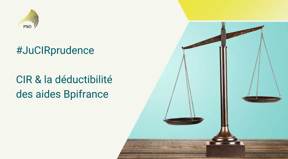 Une nouvelle JuCIRprudence sur le #CIR et la déductibilité des aides Bpifrance à lire sur notre site internet: buff.ly/3HK6cqO