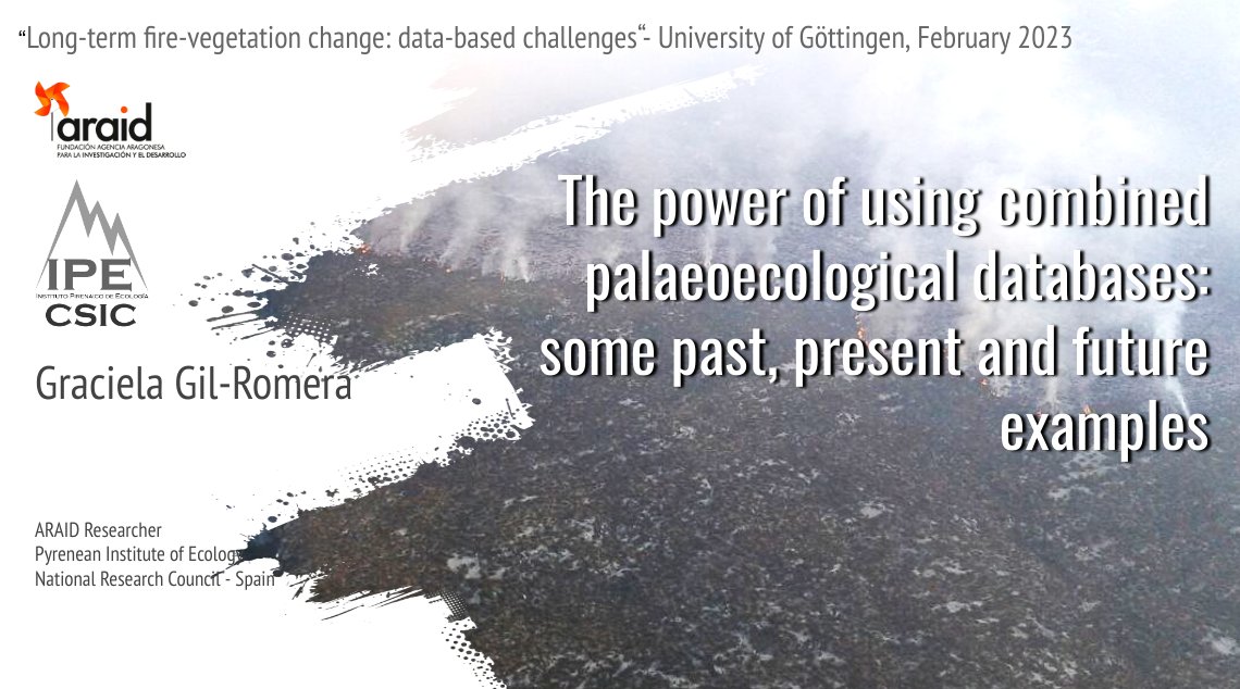 Looking forward to learn and participate in this fab workshop events.gwdg.de/event/377/ colleagues @uniGoettingen have organized bringing together @neotomadb @EuPolDB and IPN ipn.paleofire.org/?page_id=885 with lots of interesting talks and discussion. @ARAID_ES @IPE_CSIC