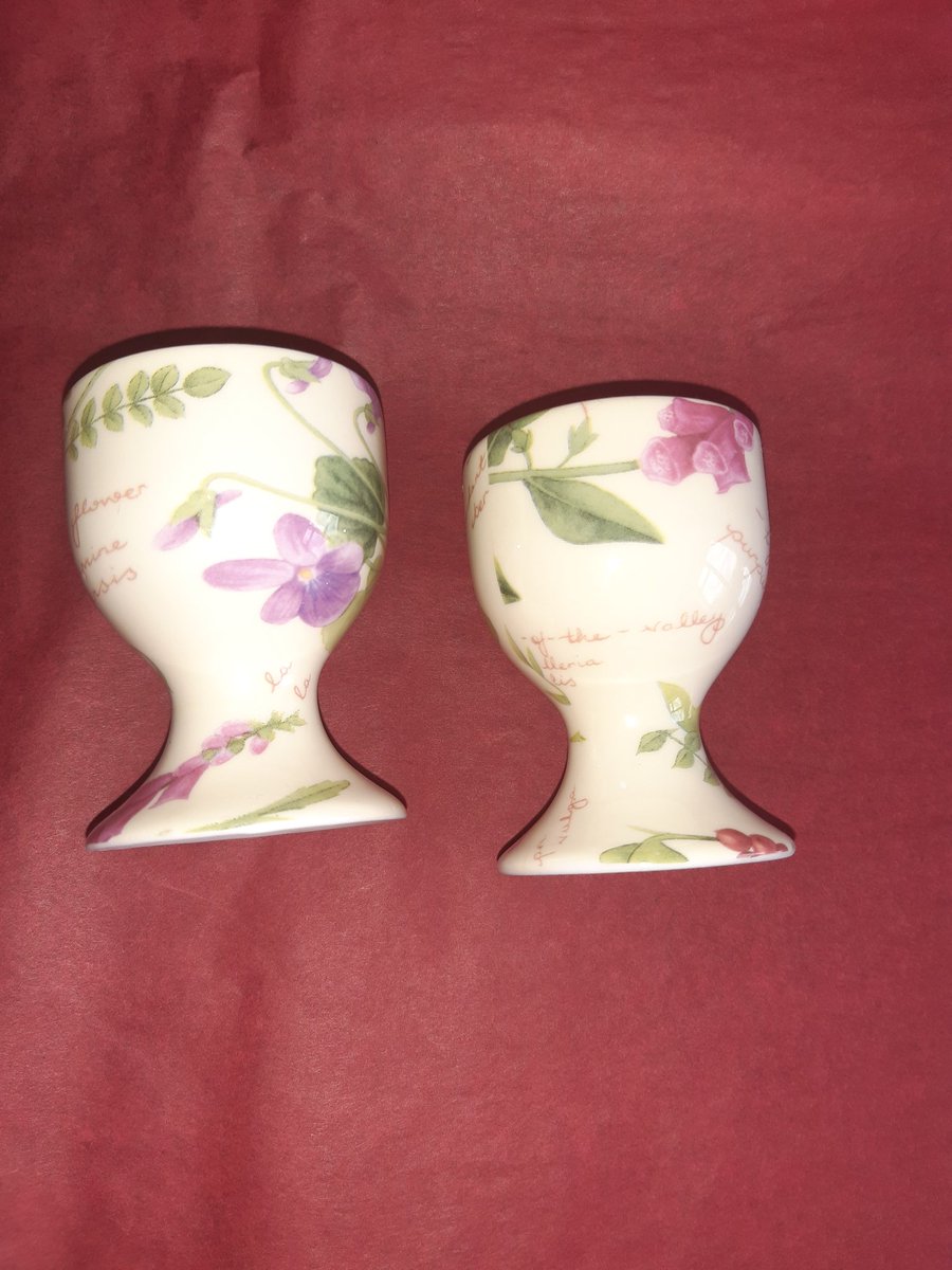 WyesideWarmers's tweet photo. Newly added Vintage Egg Cup Sets, lots of different designs and more being added https://t.co/Vt0gpOnJ6e  🐣🐥#MHHSBD #CraftBizParty #ukmakers #vintage #sbswinner #shopindie #shopsmall #Easter2023 #easter #eastergifts #BreakfastForTwo #breakfastinbed https://t.co/ROAU3mfDrY