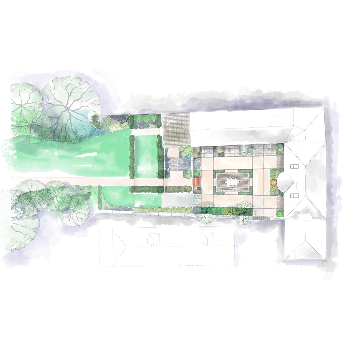 This is a birds eye view plan of one of our residential projects out in Eaglesham. 🐦️ ⁠

#GardenDesign #LandscapeDesign #gardenideas #design #architecturedesign #OutdoorSeating
#glasgow #SCOTLAND