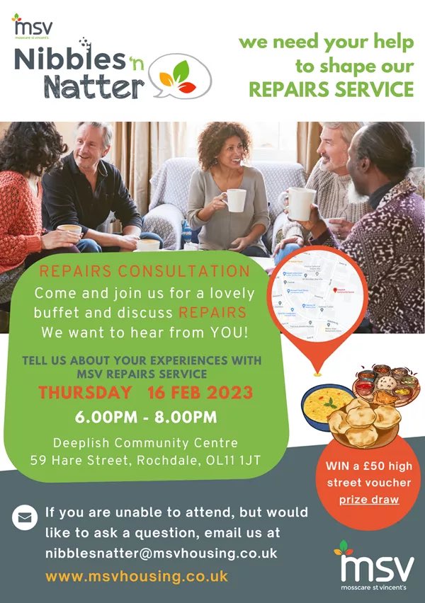 RuthMSV (@msv_ruth) on Twitter photo REPAIRS consultation. 16 Feb, 6pm. Tell us about your experiences and what we can do better to improve our service msvhousing.co.uk/news-and-views… your chance to be involved in one of our key areas of delivery #haveyoursay #consultation #repairs #youropinions <a href="/MSVHousing/">MSVHousing</a> REPAIRS consultation. 16 Feb, 6pm. Tell us about your experiences and what we can do better to improve our service msvhousing.co.uk/news-and-views… your chance to be involved in one of our key areas of delivery #haveyoursay #consultation #repairs #youropinions <a href="/MSVHousing/">MSVHousing</a>