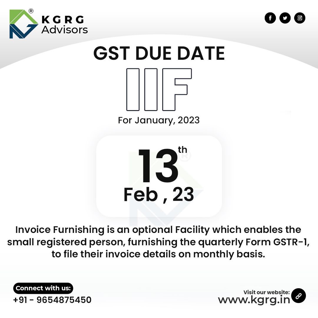 GST Due Date IIF for January, 2023
#gst #gstduedate #duedate #gstupdate