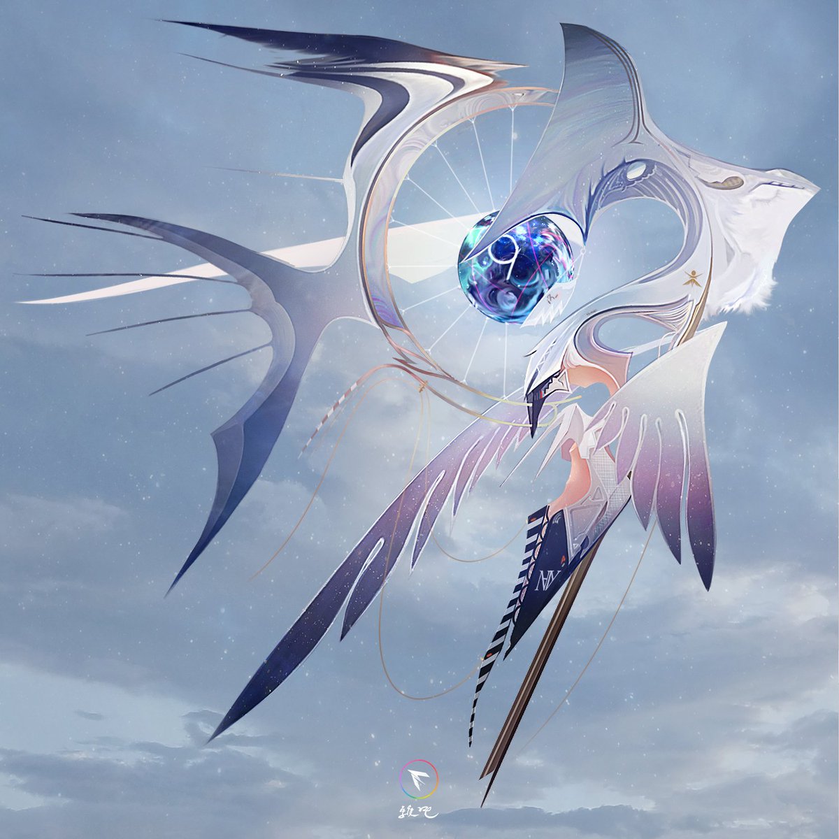 「FLYING OBJECTっていう題名でいくつも描いてます凍てつく冬の乾いた空の」|維吹 / IBUKI　5月コミティア F19bのイラスト