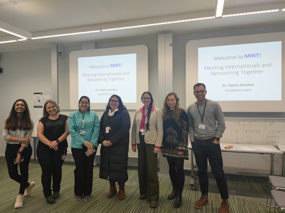 Great start to MINT, the "Meeting Internationals and Networking Together" group. Led by Dr Deena Gendoo <a href="/DGendoo/">Deena M.A. Gendoo</a> with support of the Research Office <a href="/ZaniaStamataki/">Dr Zania Stamataki</a> @HFara16. Looking forward to more exciting events supporting our MDS Early Career Researchers <a href="/unibirmingham/">Uni of Birmingham</a>