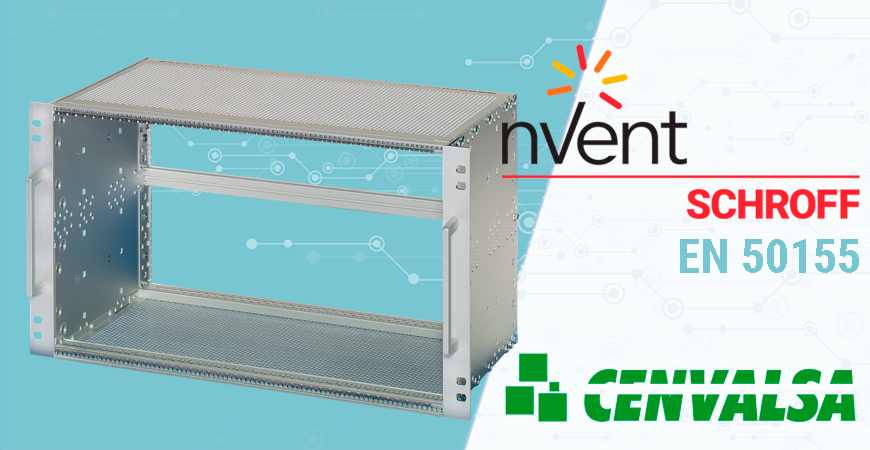 cenvalsa's tweet image. Subracks de @nVentSCHROFF para aplicaciones ferroviarias, resistencia a golpes y vibraciones IEC 61587-1, EN 50155, parte 12.2.11

#Subrack EuropacPRO 19″ en kit con apantallamiento, #EN50155, #CompactPCI, 3U ó 6U, 84 HP, 235 mm.

cenval.es/26-subracks-19…