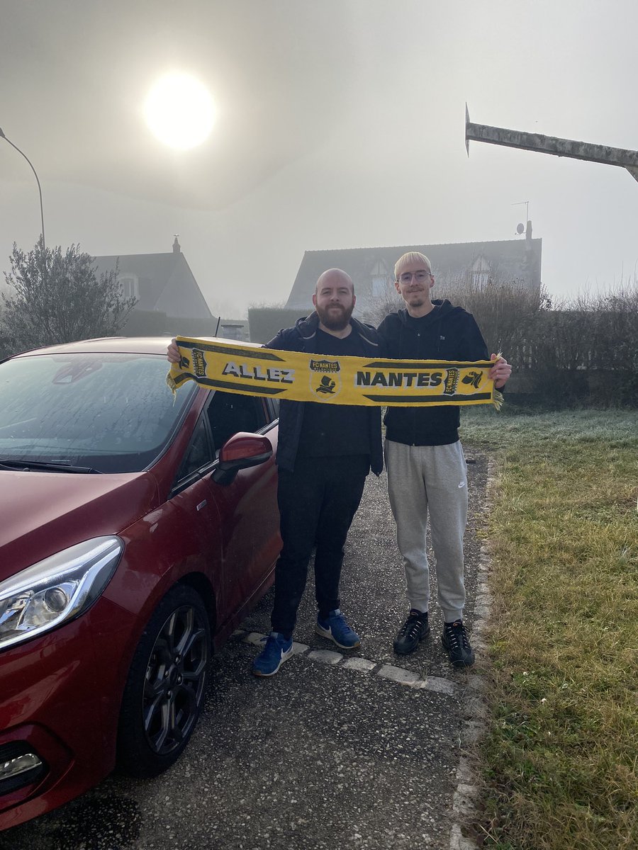 hisoklem's tweet photo. Grand départ du road trip direction Turin ! 🔰 #JUVFCN #FCNantes https://t.co/aWnTES33dE