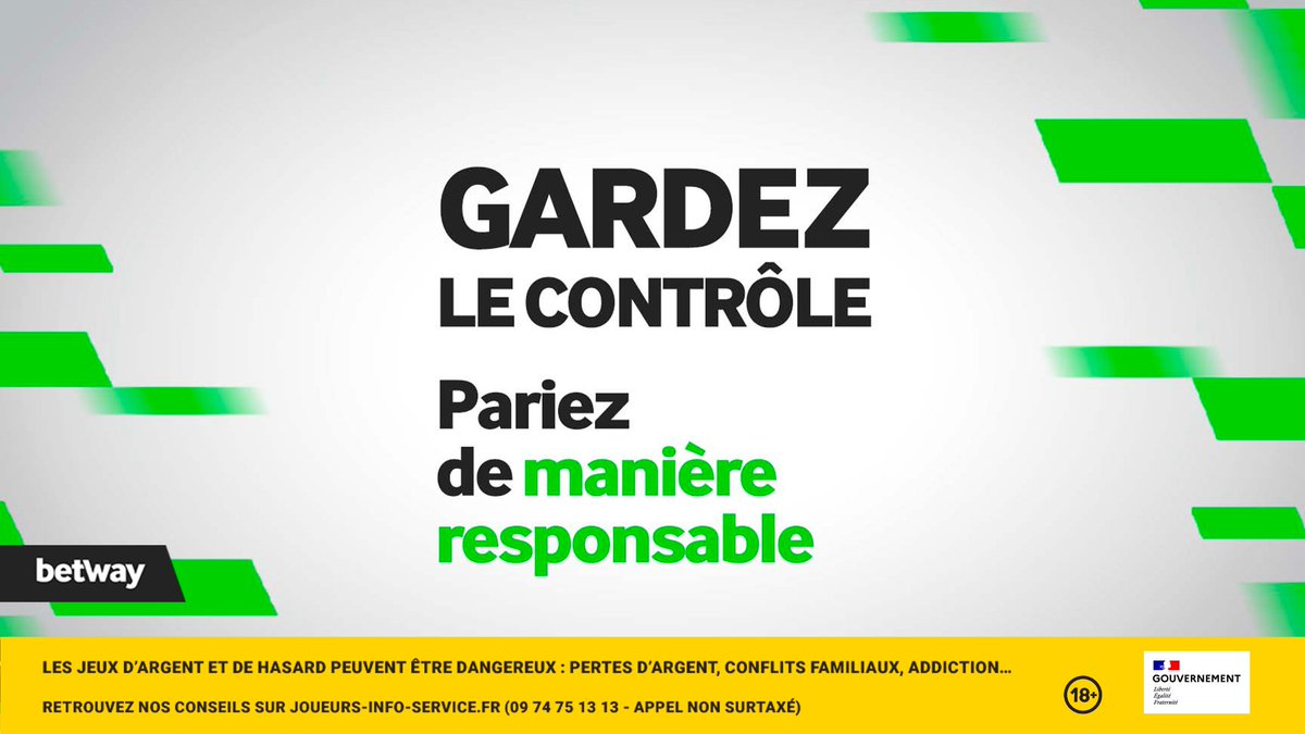 ❇️ Petit rappel pour aujourd'hui ! 

Fixez-vous des limites et pariez de manière responsable ! ❇️ #JeuResponsable #Betway