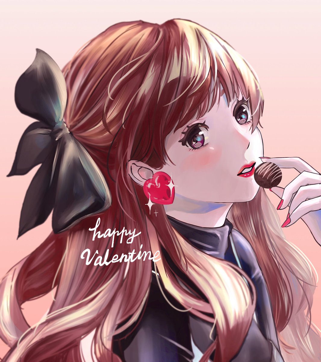 「HAPPY VALENTINE   #バレンタインイラスト #バレンタイン202」|せん@skeb募集中のイラスト