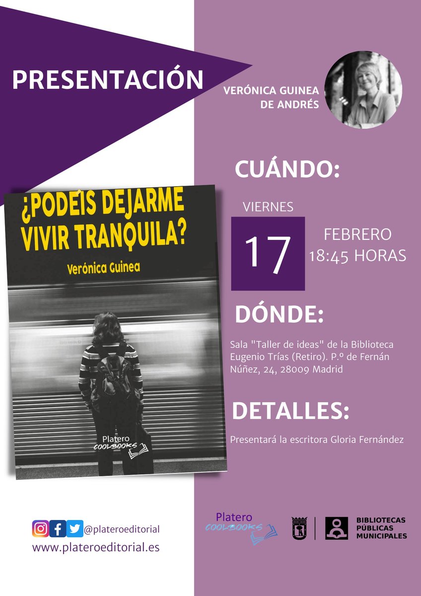 PlateroEditora's tweet photo. 📌Te dejamos aquí los eventos de la semana

Recuerda que puedes consultar todos los detalles en nuestra web⬇️

https://t.co/GHeqqb4LVO

¡Te esperamos!

#plateroeditorial #platerocoolbooks #eventos https://t.co/y4jWSePLmt