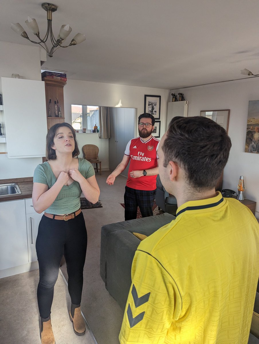 Filming for Tik Tok! <a href="/Wood_riddance/">Stephanie Marion Wood</a> @TomIsted2 <a href="/sansone42/">Tom Sansone</a>