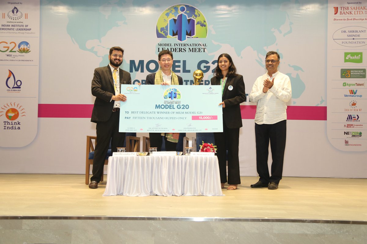 iidlpgp's tweet photo. Pictures from the Prize Distribution ceremony
Once again a very hearty congratulations to all the winners
#ModelG20 #ModelG20Summit #IndianInstituteOfDemocraticLeadership #IIDL #IIDLpgp #ModelInternationalLeadersMeet #MILM #MILM2023 #modelUn #MUN #G20 #g20india #g20summit https://t.co/sm6mowFJQU