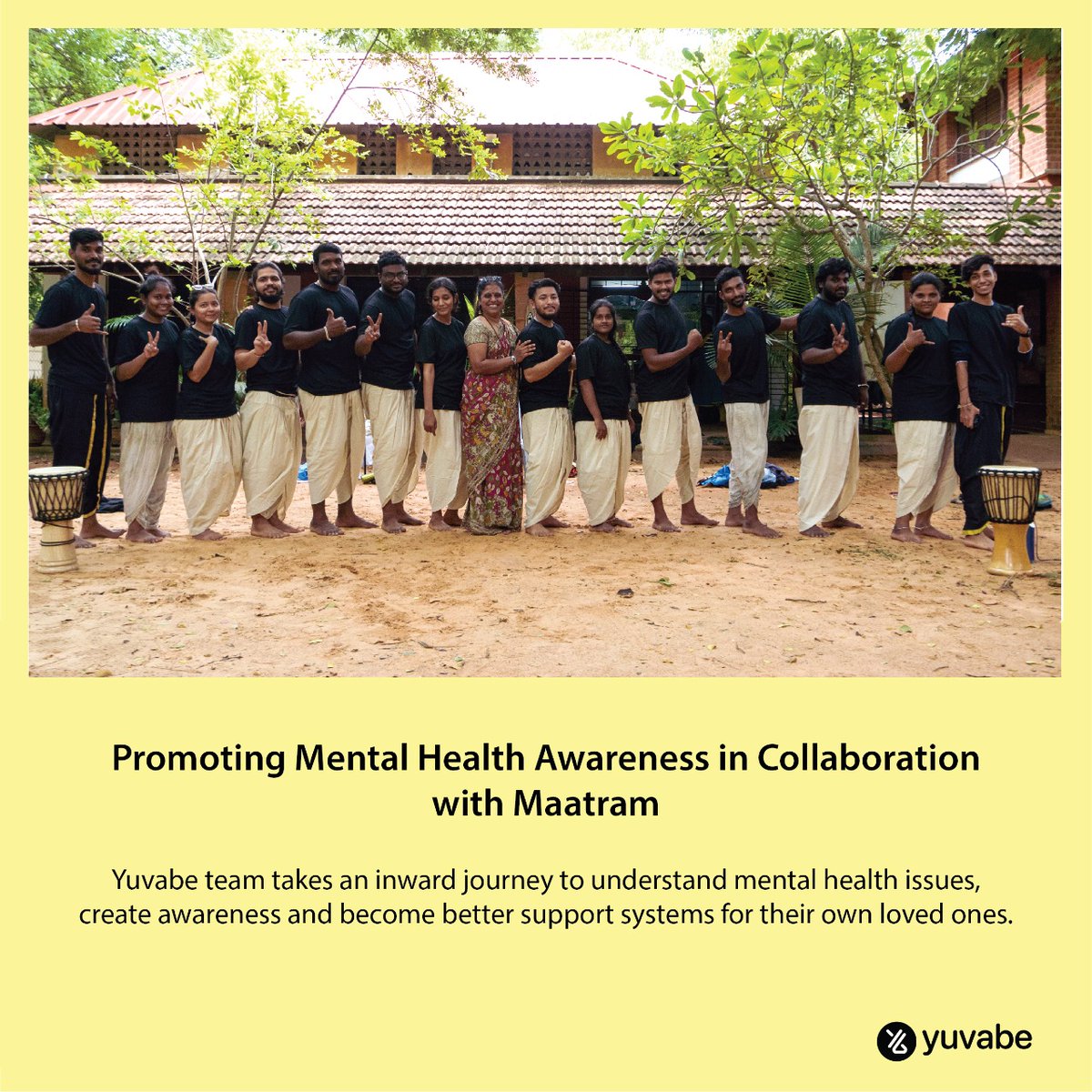 Breaking the silence on #mentalhealth. We joined hands with #Auroville’s mental health #service unit, Maatram, to create a #streeplay to be performed across nearby #villages. To know more, click the link yuvabe.com/promoting-ment…
#yuvabe #auroville #blog  #workserveevolve #WSE