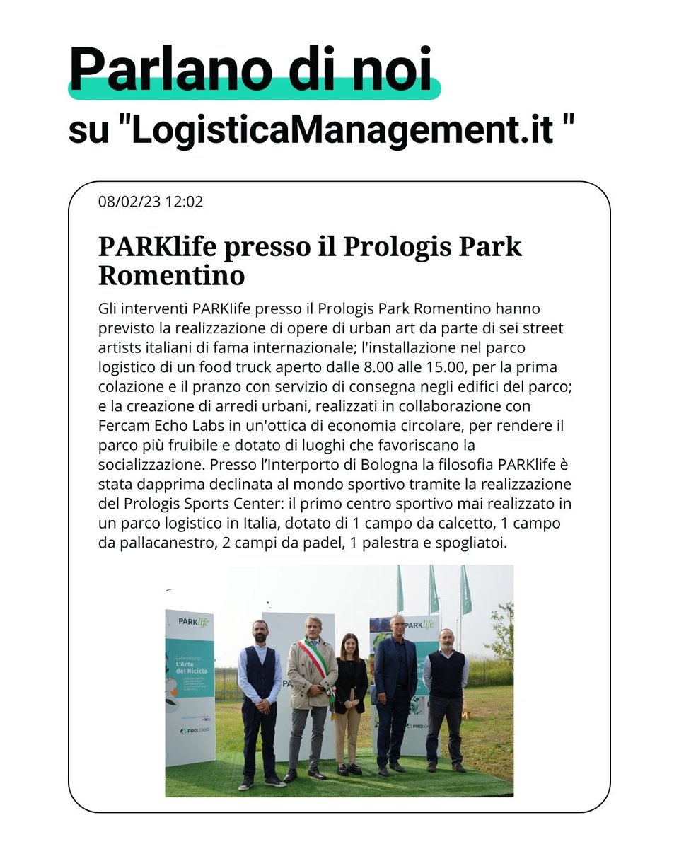 La stampa parla di noi! 📣

Estratto dell'articolo uscito su LogisticaManagement.it.
Leggi l'articolo completo su 👉🏽 loom.ly/85RkMiE

<a href="/FERCAMgroup/">FERCAM</a> 
[Media Partner <a href="/Stampa_It/">Stampa Italiana</a> ]