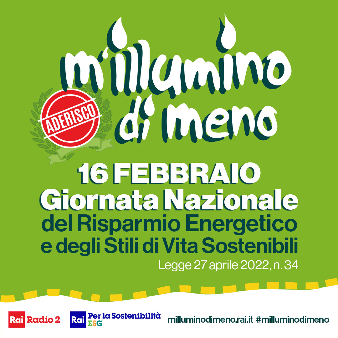 univca's tweet photo. Mancano pochissimi giorni al 16 febbraio, giornata nazionale del #risparmioenergetico e degli stili di vita sostenibili, che vedrà la partecipazione di UniCa all’iniziativa #Milluminodimeno https://t.co/8jaDugZnC9 @RaiRadio2 @caterpillarrai https://t.co/YReL6nUbuQ