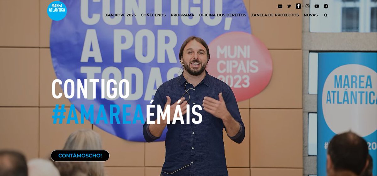 mareatlantica's tweet photo. 🌐Estreamos nova web‼️ En https://t.co/ppBF1bpvUd xa podes facer as túas achegas ao noso #ProgramaParticipativo e coñecer a candidatura de #XanXove2023. Fasnos unha visita? https://t.co/ipR1Qbv0LQ