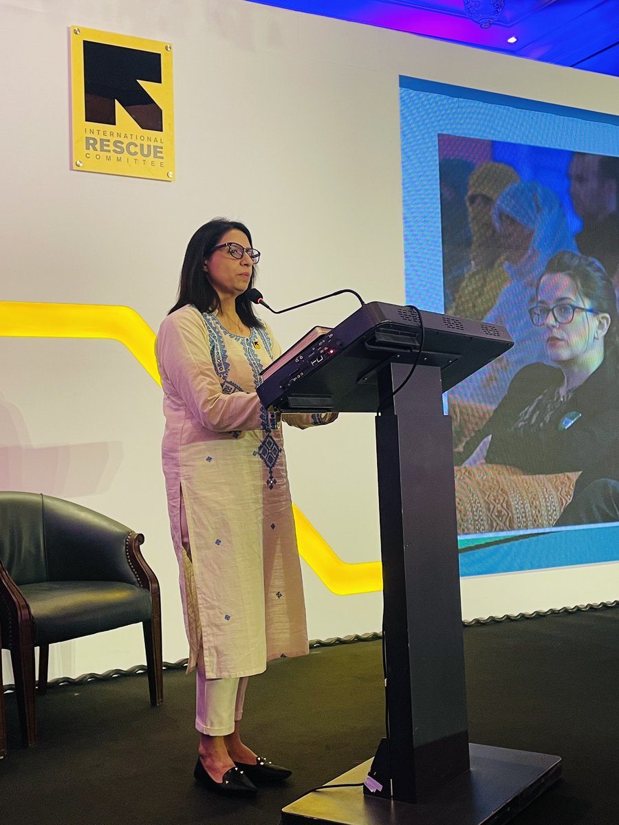 IRCTeach's tweet photo. “We need to form synergies to continue to provide #educational opportunities for girls in Pakistan,” said Ms. Shabnam Baloch – Country Director (IRC) during her address at the event. 

#Balochistan #TEACH #TeacHer #LeaveNoGirlBehind 

@RESCUEorg @FCDOEducation https://t.co/dBF15I883N