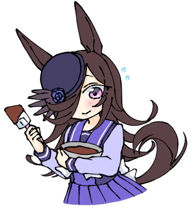 明日はバレンタイン…! #ウマ娘 #ライスシャワー 