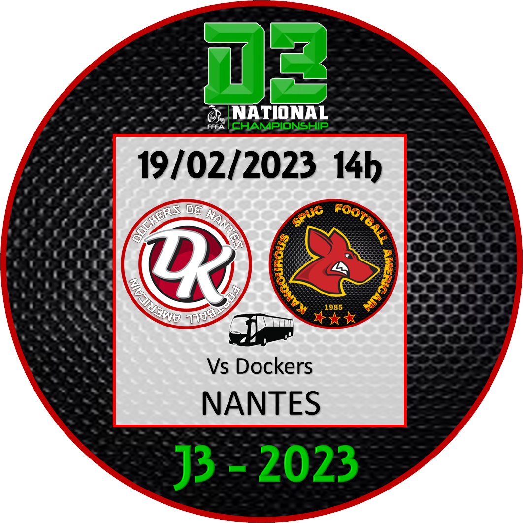 Après nos 2 premières victoires, nos seniors se rendent le WE prochain à REZÉ pour rencontrer les Dockers de Nantes!
LET'S GO KANGS